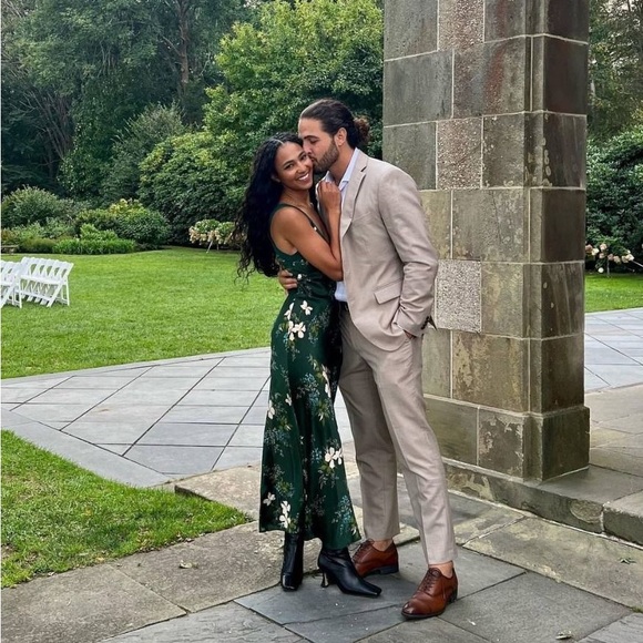 New Reformation Neola Silk Floral Midi Slip Dress - Picture 3 of 7